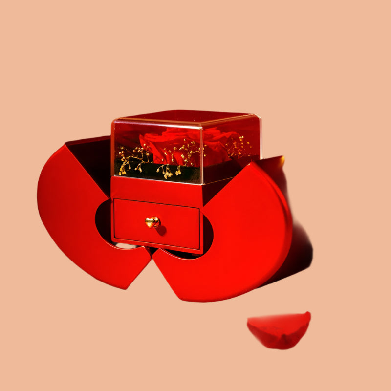 Eternal Rose Jewelry Box & Necklace.