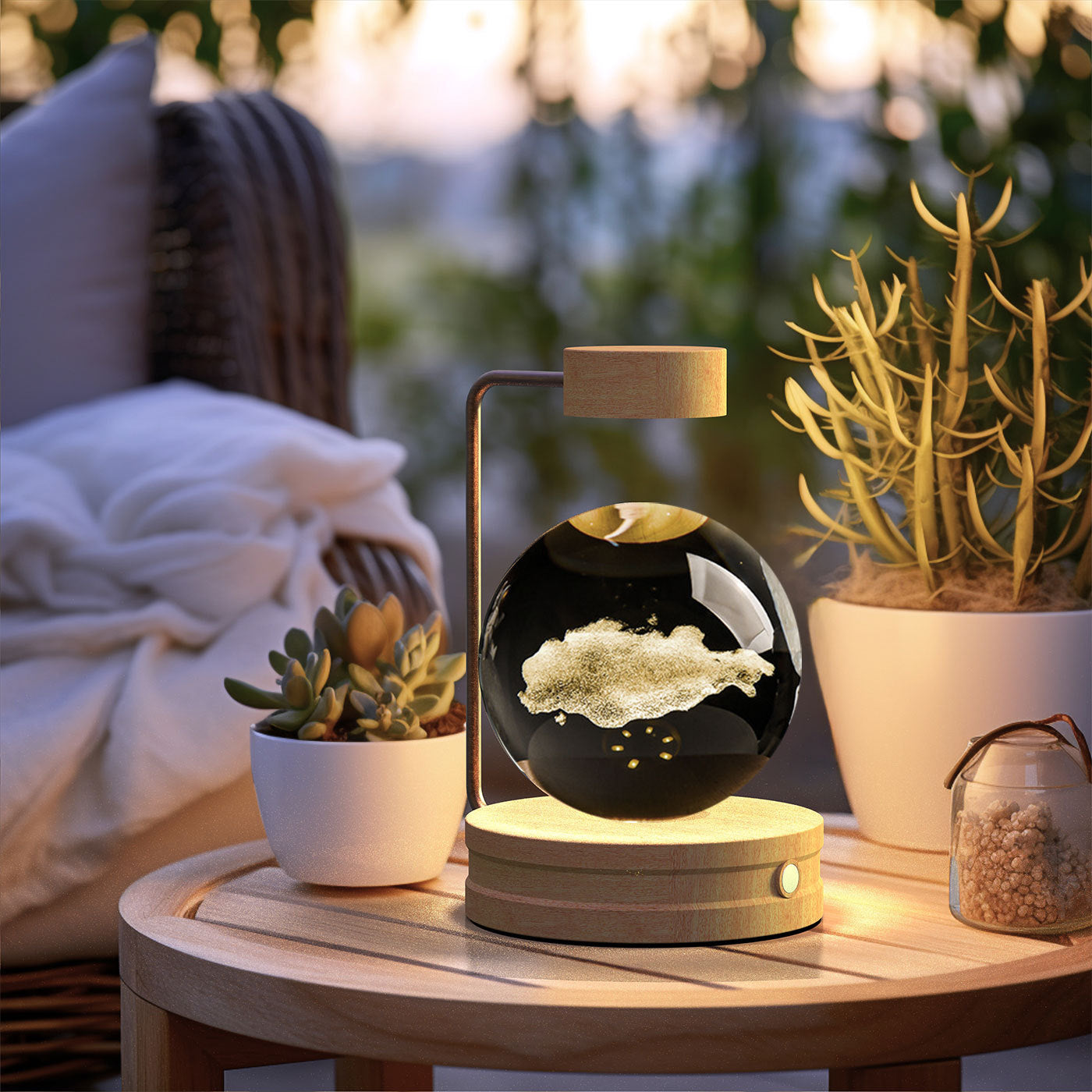 Beautiful Crystal Ball Cosmic Indoor Night Light - Tech Meets Trend