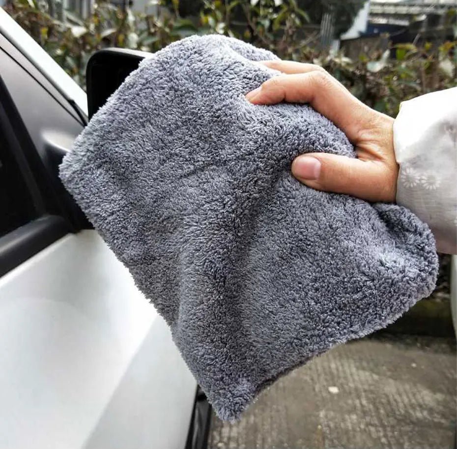 SEAMETAL Multi Sizes Car Microfiber Towel Upgraded Ultra-Soft Auto Drying Cleaning Cloth Super Absorbent Scratch-Free Towels - Tech Meets Trend