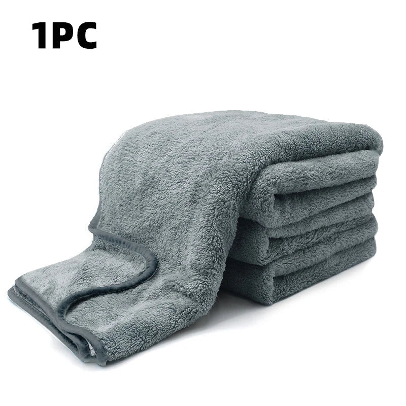 SEAMETAL Multi Sizes Car Microfiber Towel Upgraded Ultra-Soft Auto Drying Cleaning Cloth Super Absorbent Scratch-Free Towels - Tech Meets Trend