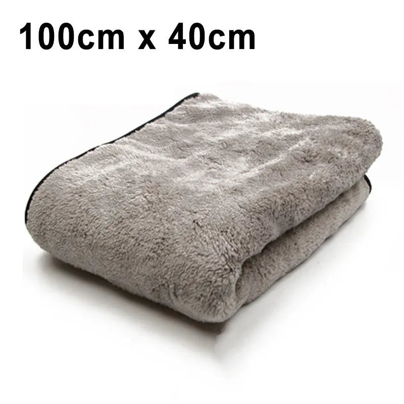 SEAMETAL Multi Sizes Car Microfiber Towel Upgraded Ultra-Soft Auto Drying Cleaning Cloth Super Absorbent Scratch-Free Towels - Tech Meets Trend