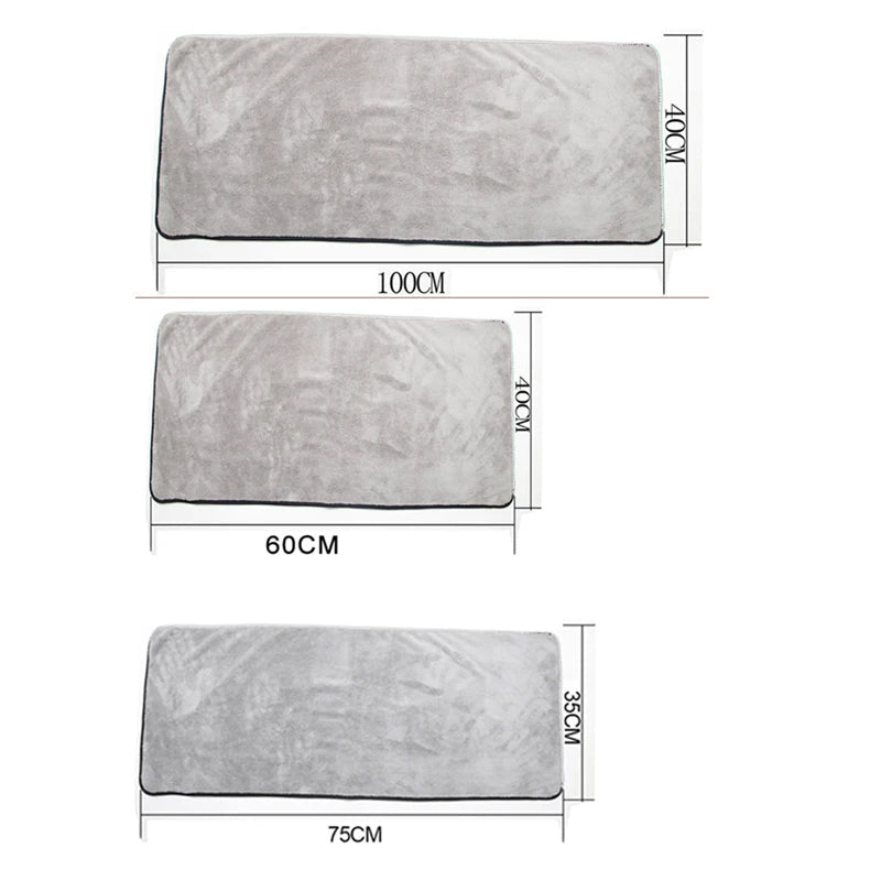 SEAMETAL Multi Sizes Car Microfiber Towel Upgraded Ultra-Soft Auto Drying Cleaning Cloth Super Absorbent Scratch-Free Towels - Tech Meets Trend